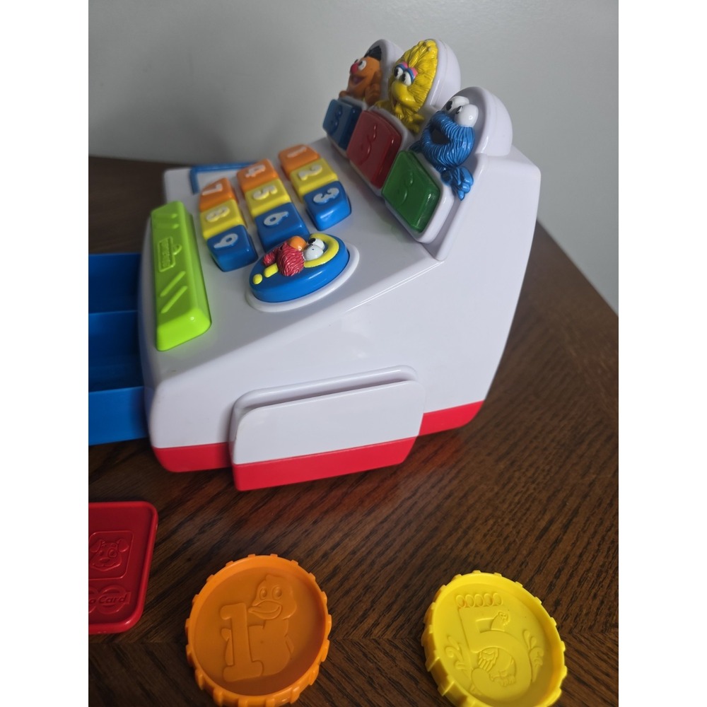 TYCO Sesame Street Count N Play Elmo Cash Register Pretend Vintage 1998 WORKS - Picture 6 of 9